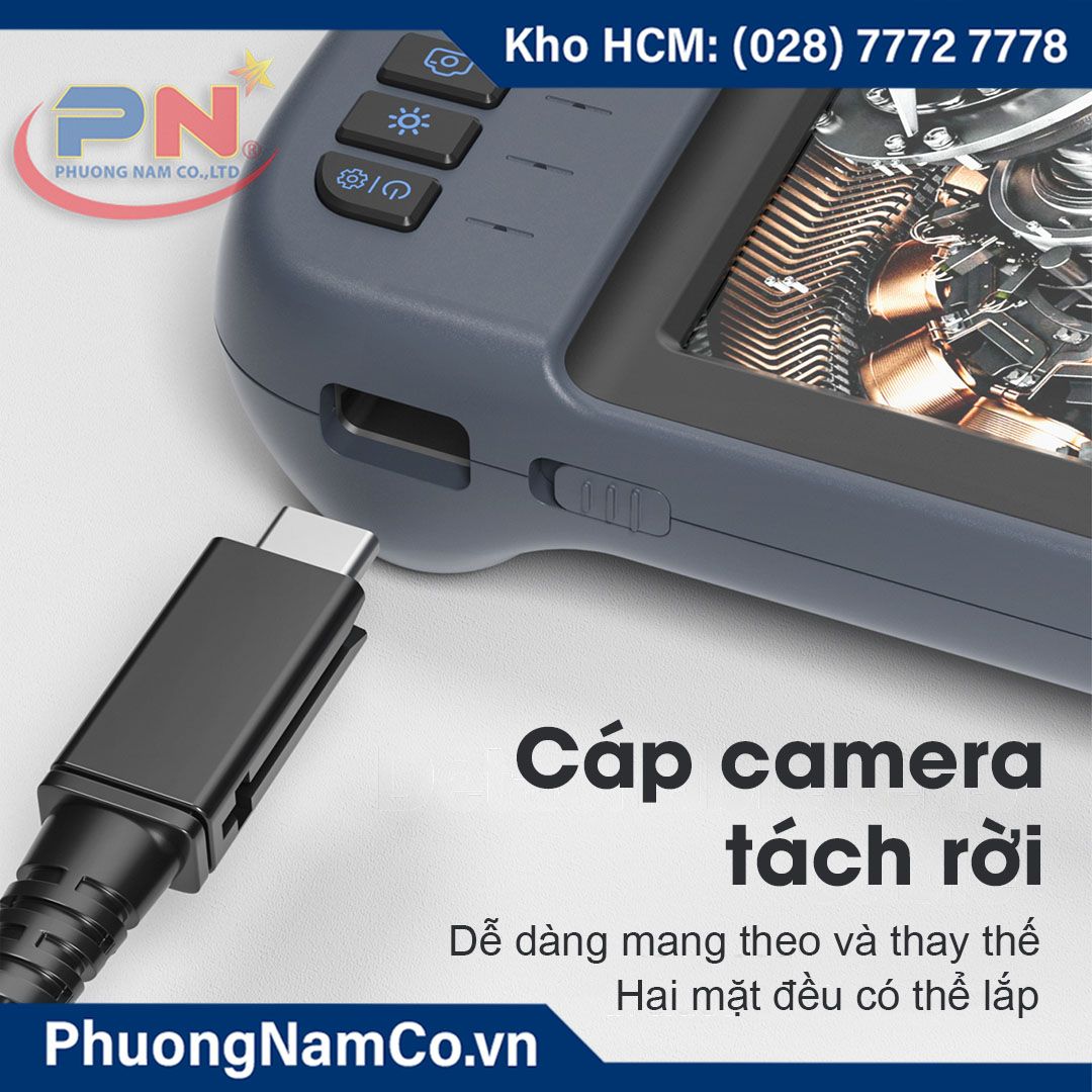 Camera Nội Soi Công Nghiệp Cầm Tay Multicam ALS451 Màn Hình 4,5 Inch IPS HD 8mm-1080P