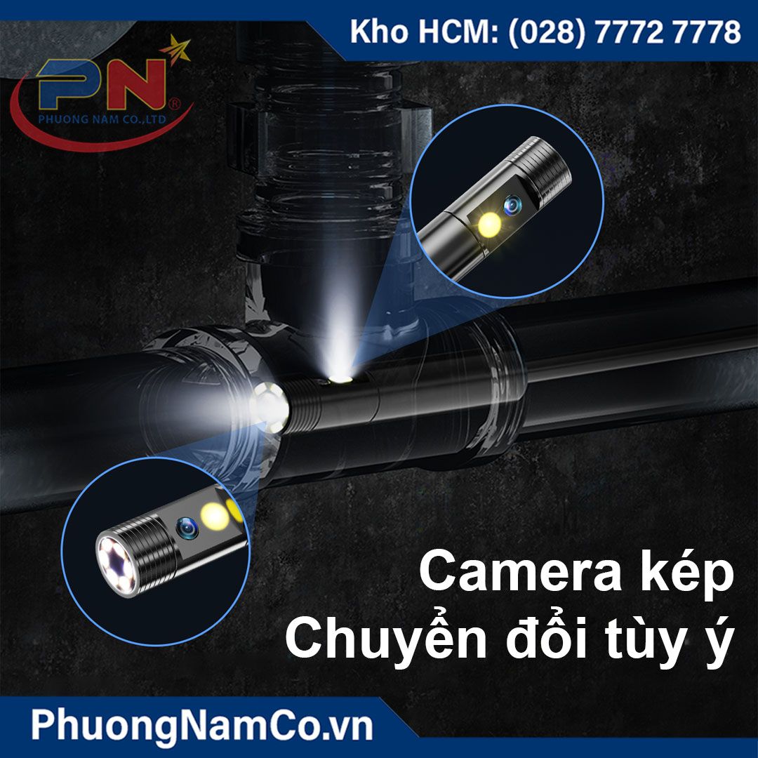 Camera Nội Soi Công Nghiệp Cầm Tay Multicam ALS5005 5 Inch IPS HD- camera kép 8mm-1080P