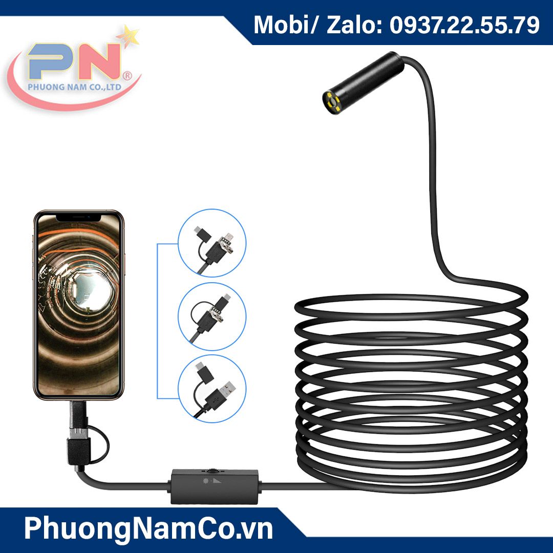 Multicam 108 11.2MM 3.5M 5MP portable industrial endoscope camera with 4LED light source