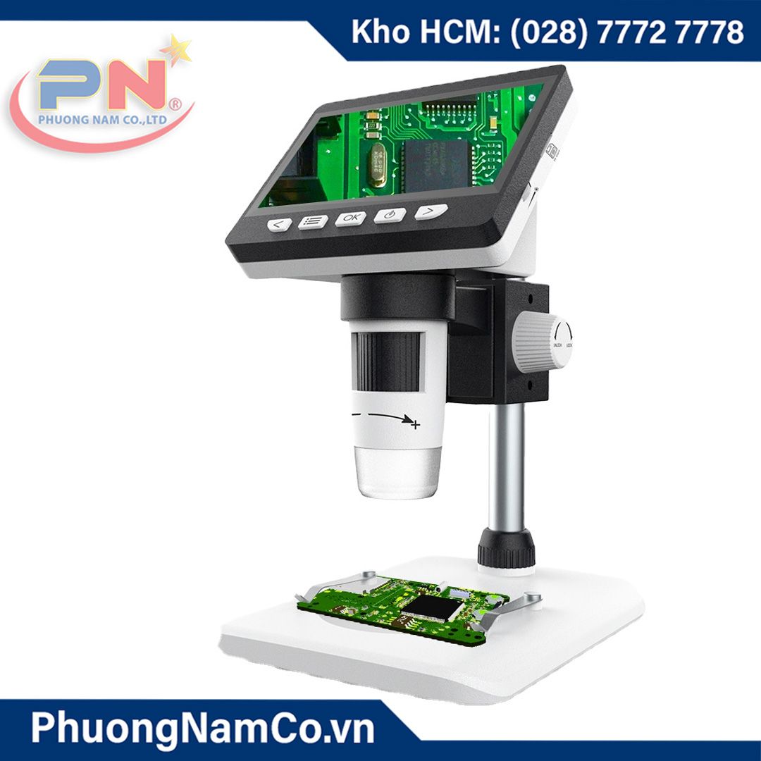 Kính Hiển Vi Kỹ Thuật Số 4,3 inch LCD-1080P-1000x Multicam 307