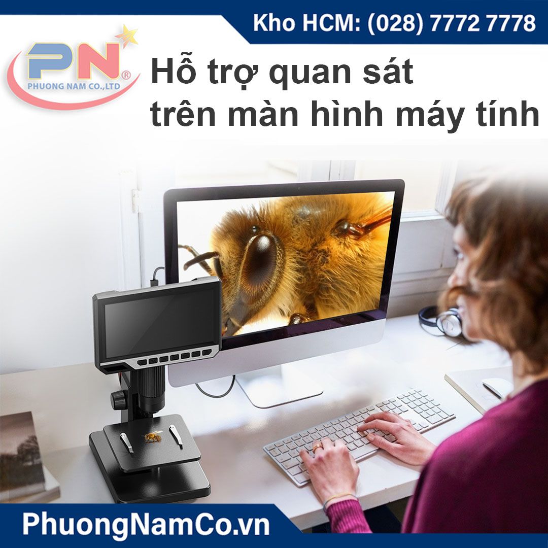 Kính Hiển Vi Điện Tử Multicam 315 12MP-2000x-7 inch IPS LCD