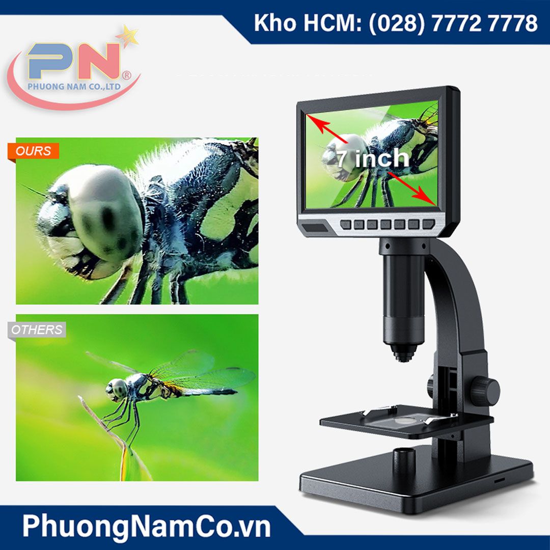 Kính Hiển Vi Điện Tử Multicam 315 12MP-2000x-7 inch IPS LCD