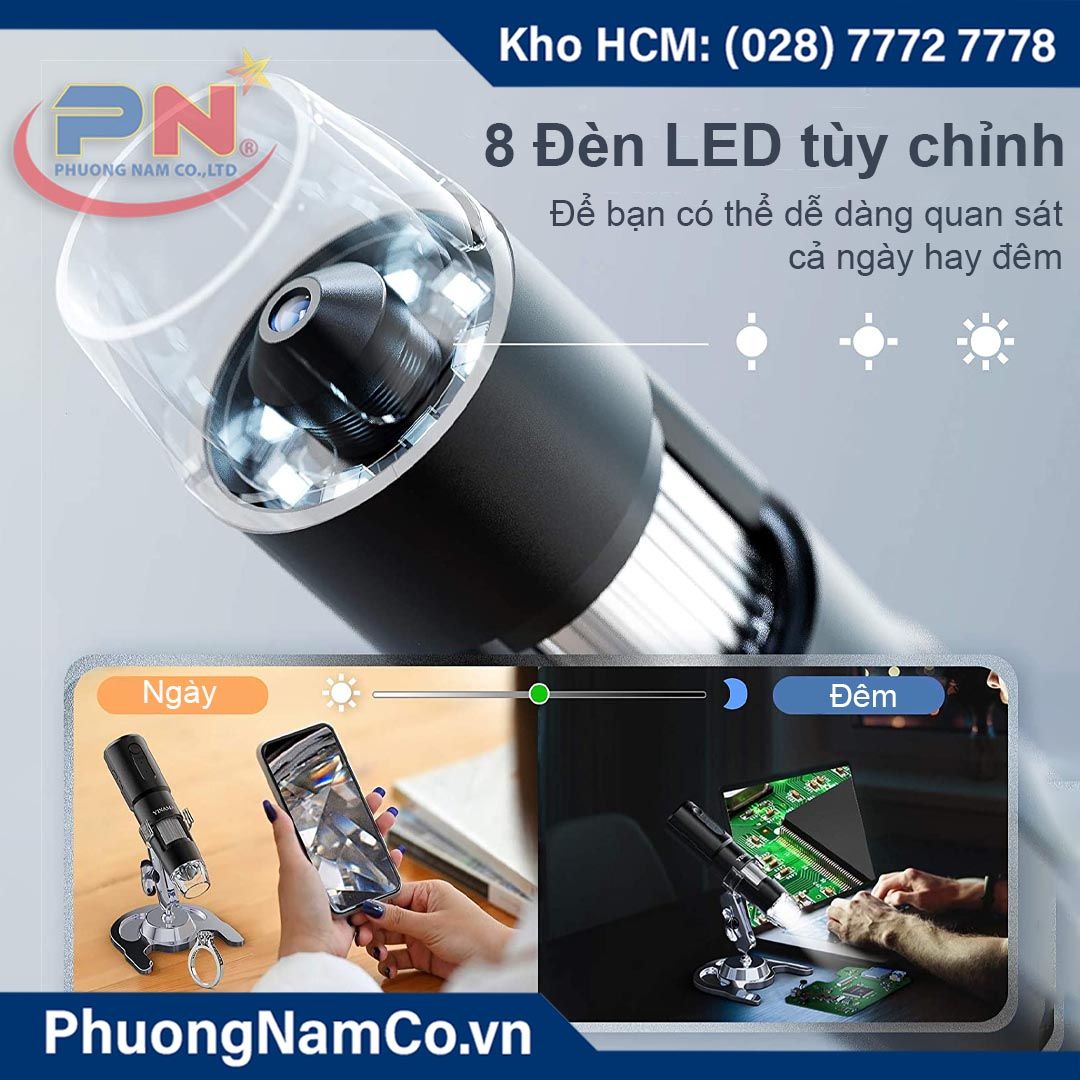 Kính Hiển Vi Điện Tử Wifi Multicam 314 1000x-0,3MP