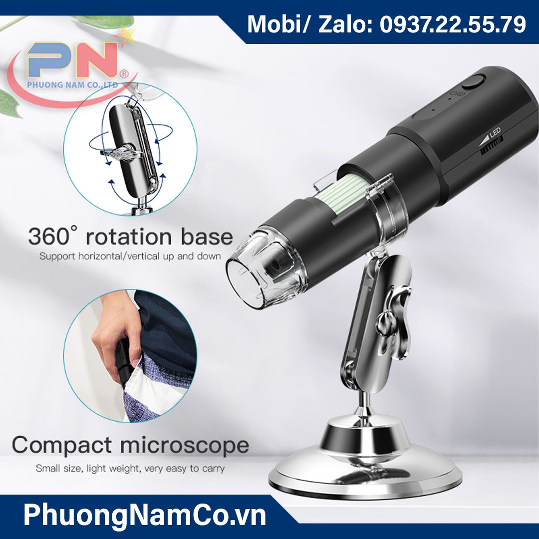 Multicam 314 WIFI 1000X protable microscope dental microscope