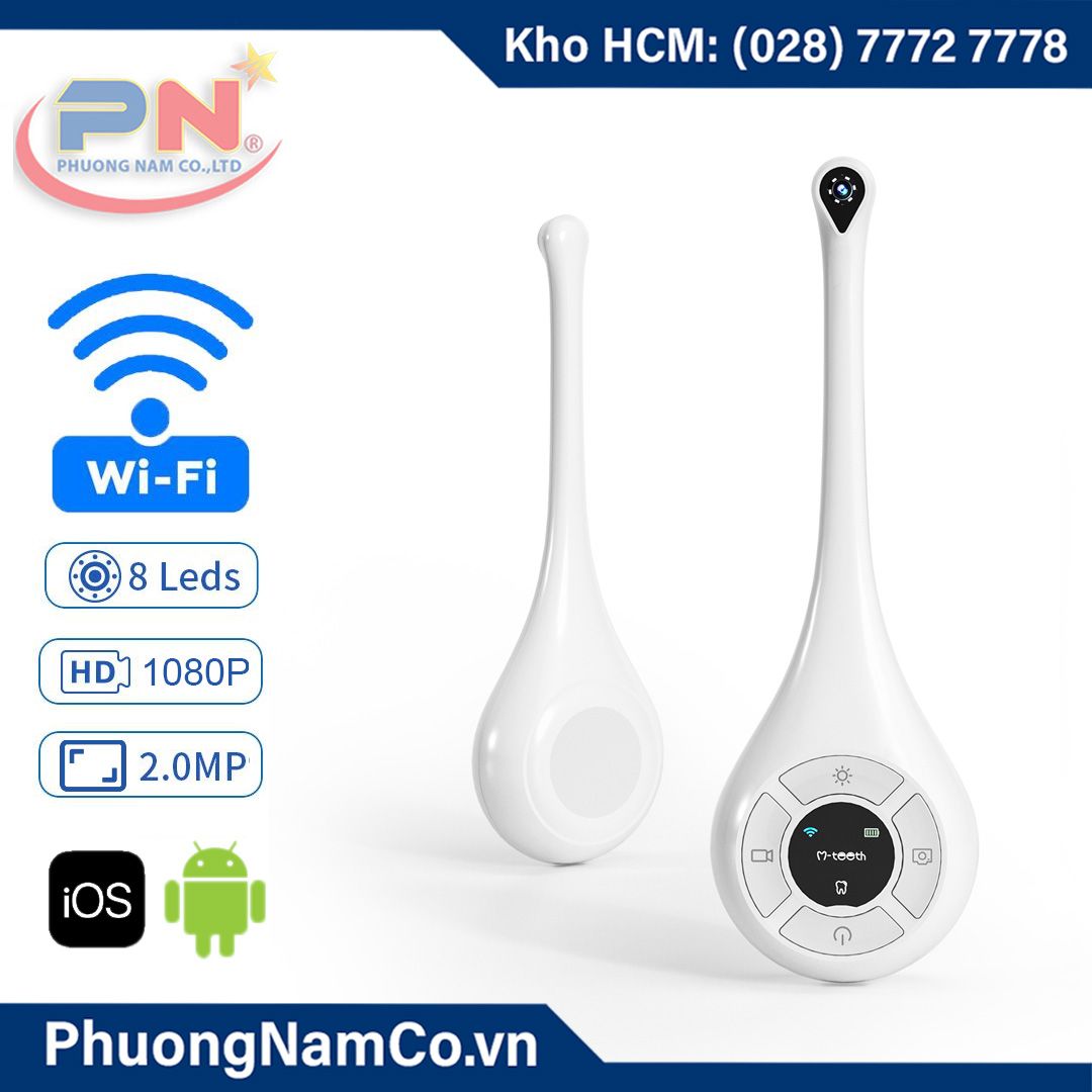 Camera Nội Soi Răng Miệng Không Dây Wifi Multicam T6 1080P-2MP-8 LED