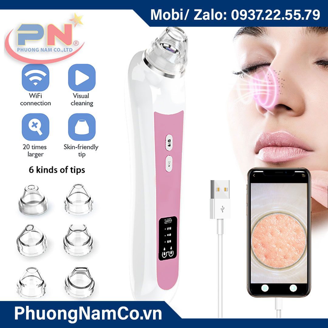 Multicam H200 blackhead remover vacuum suction pore cleaner with camera