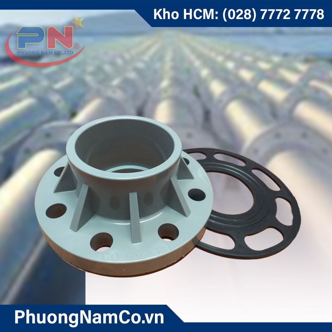 Mặt Bích Nhựa PVC Phi 90 (BM)