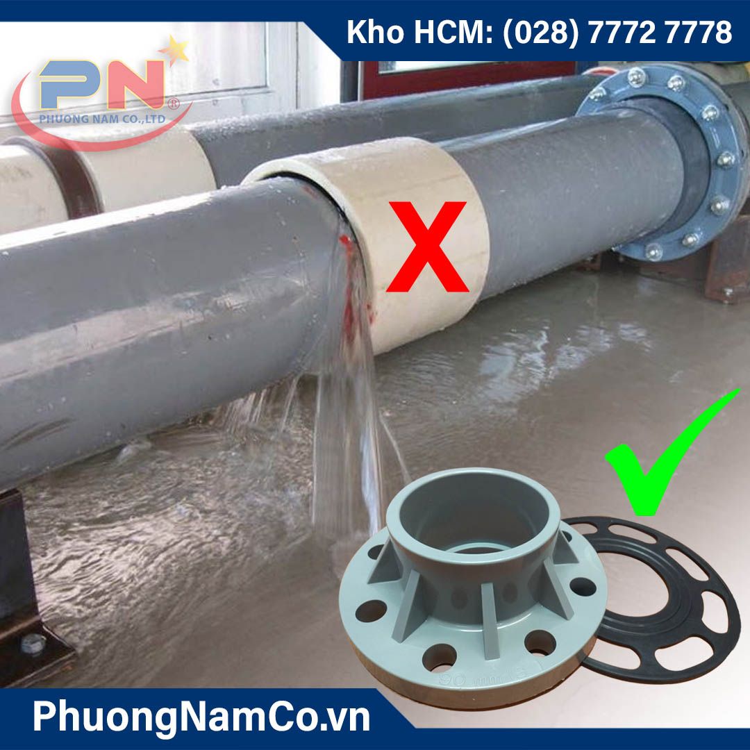 Mặt Bích Nhựa PVC Phi 90 (BM)