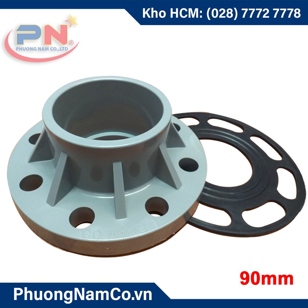 Mặt Bích Nhựa PVC Phi 90 (BM)