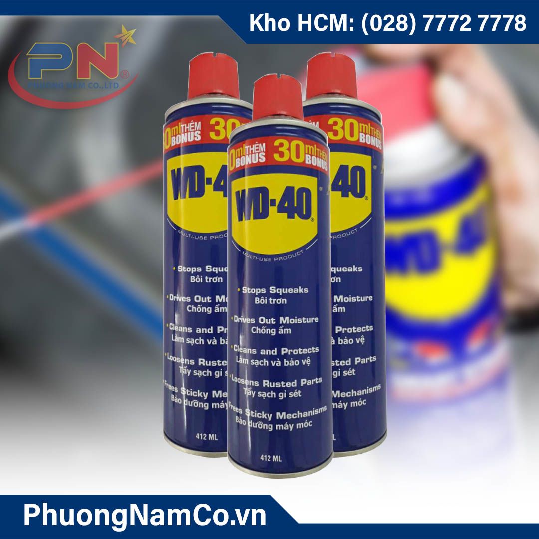 Dung Dịch Chống Rỉ Sét, Bôi Trơn WD-40 412ml