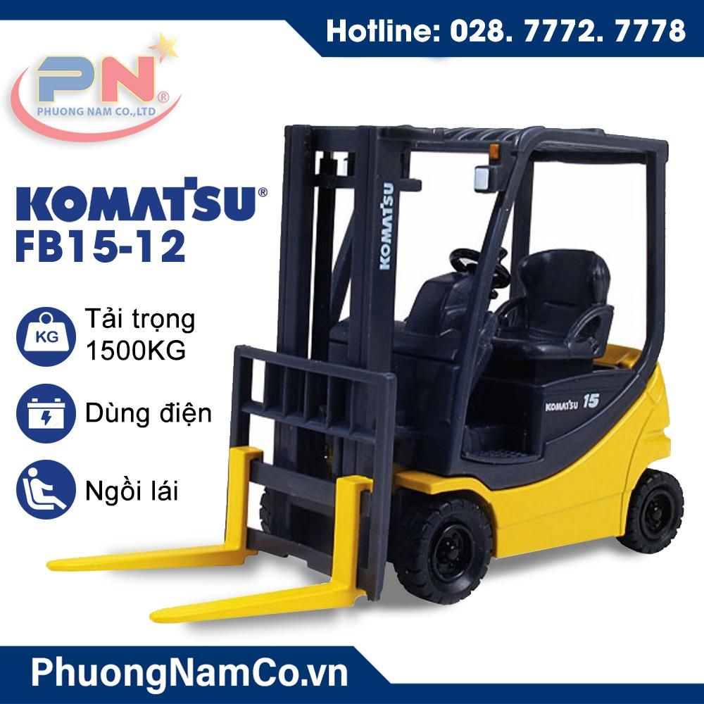 Cho Thuê Xe Nâng Hàng Bằng Điện Ngồi Lái Komatsu 1.5 Tấn FB15-12