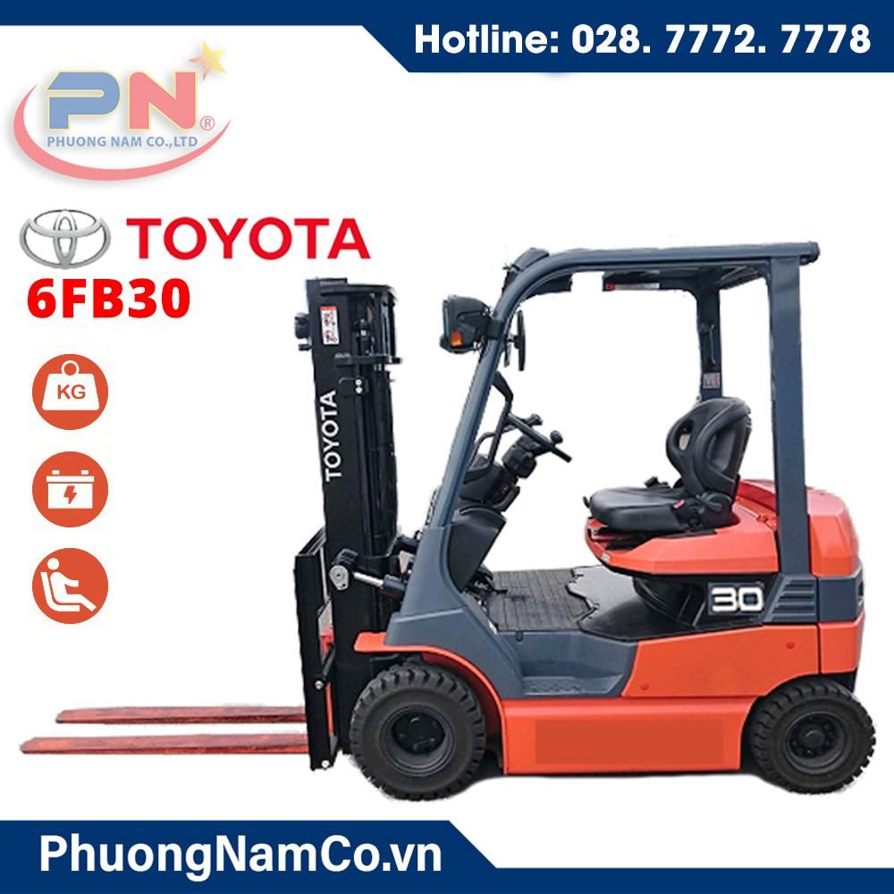 Cho thuê Xe nâng hàng bằng điện Toyota 3 tấn 6FB30 Nhật Bản