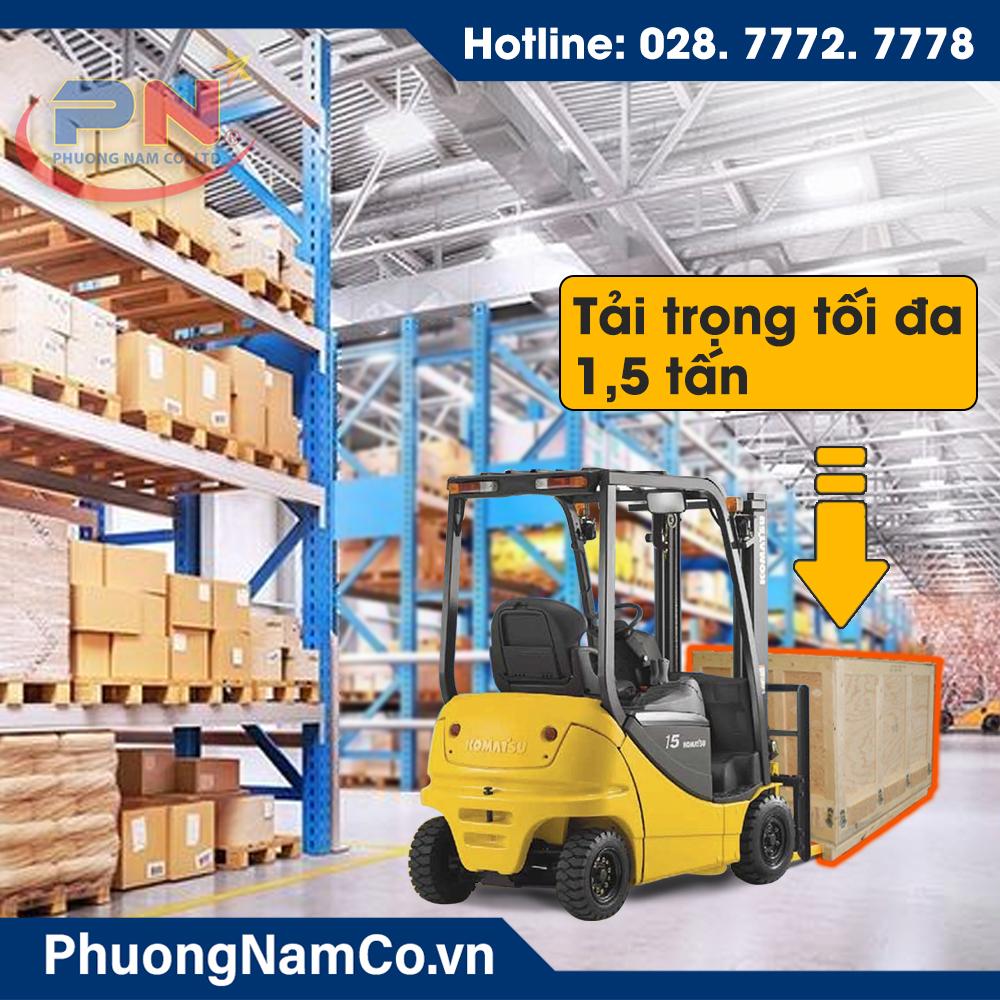 Cho Thuê Xe Nâng Hàng Bằng Điện Ngồi Lái Komatsu 1.5 Tấn FB15-12