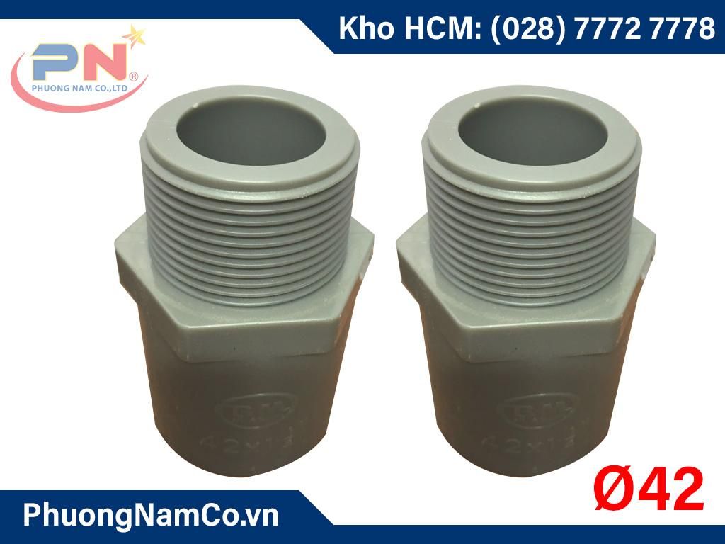 Nối Ø42 PVC 1 đầu ren ngoài