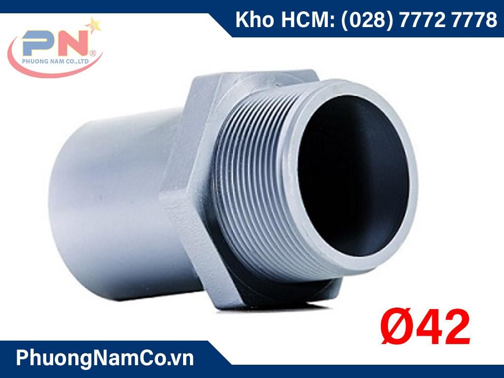 Nối Ø42 PVC 1 đầu ren ngoài