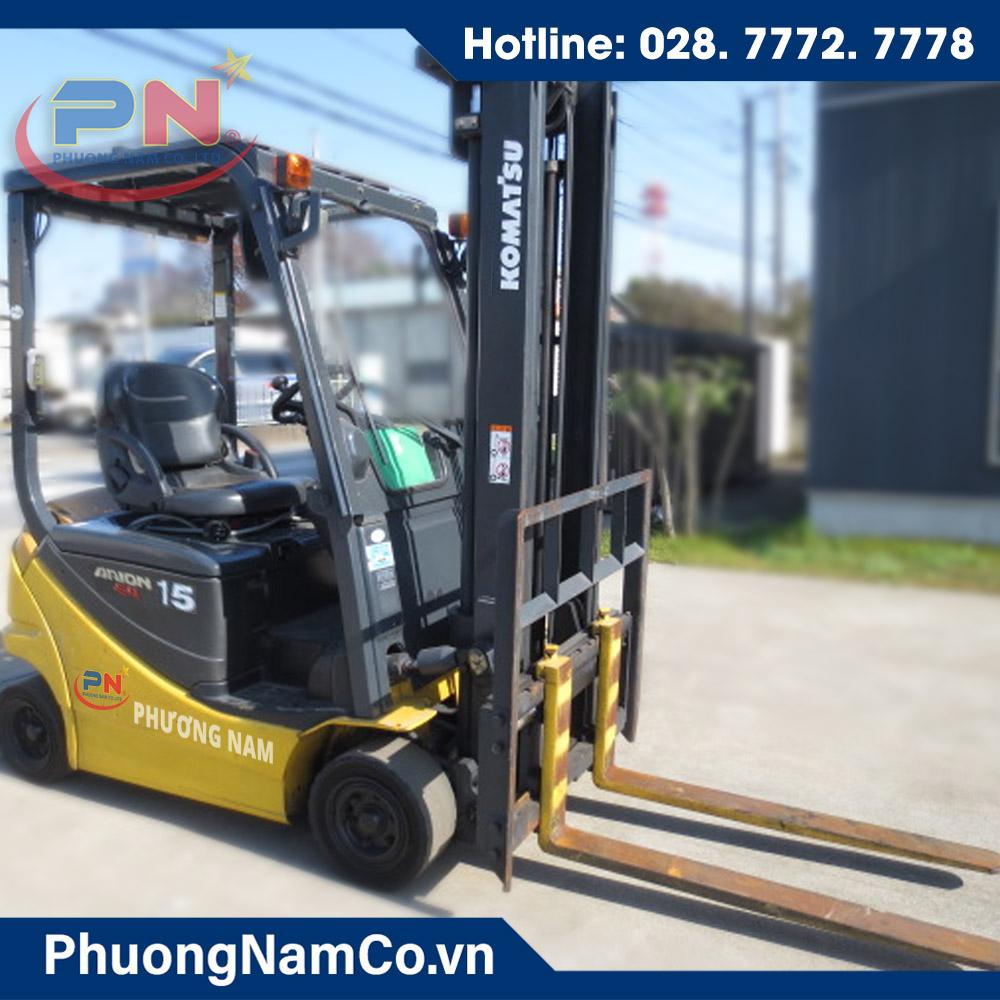 Cho Thuê Xe Nâng Hàng Bằng Điện Ngồi Lái Komatsu 1.5 Tấn FB15-12