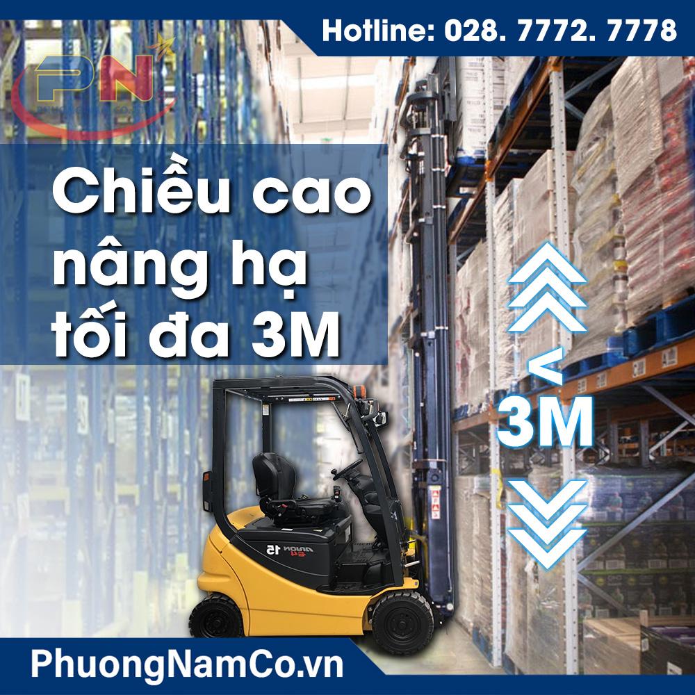 Cho Thuê Xe Nâng Hàng Bằng Điện Ngồi Lái Komatsu 1.5 Tấn FB15-12