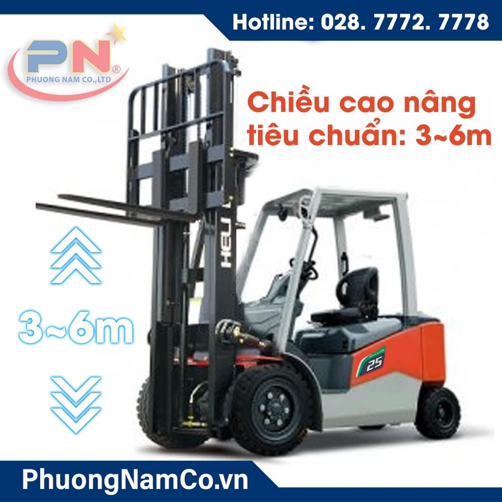 Cho Thuê Xe Nâng Hàng Điện Lithium 2~2.5 Tấn Cao Cấp CPD20/25-GB2LI-M