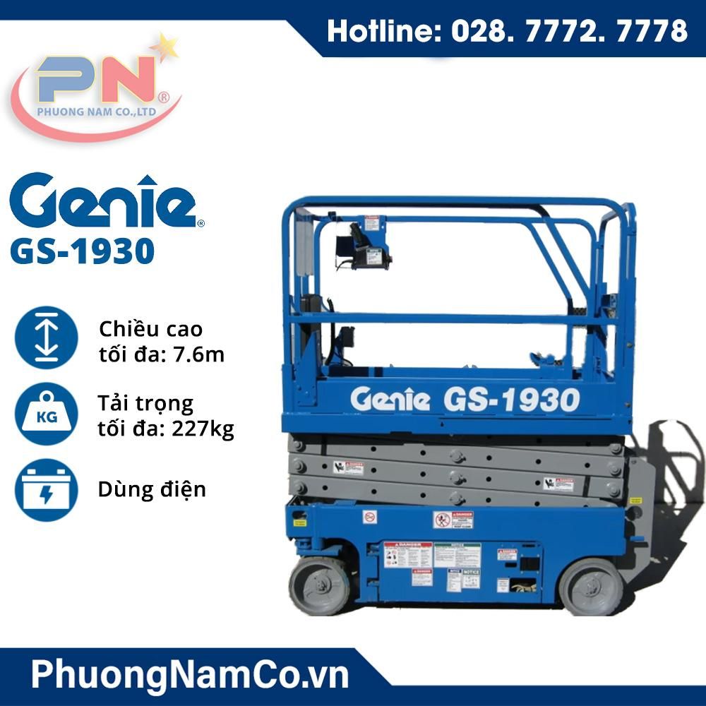 Cho Thuê Xe Nâng Người Nhập Khẩu Dạng Cắt Kéo Genie GS-1930