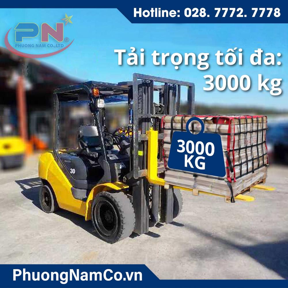 Cho Thuê Xe Nâng Komatsu 3 tấn FD30T-17