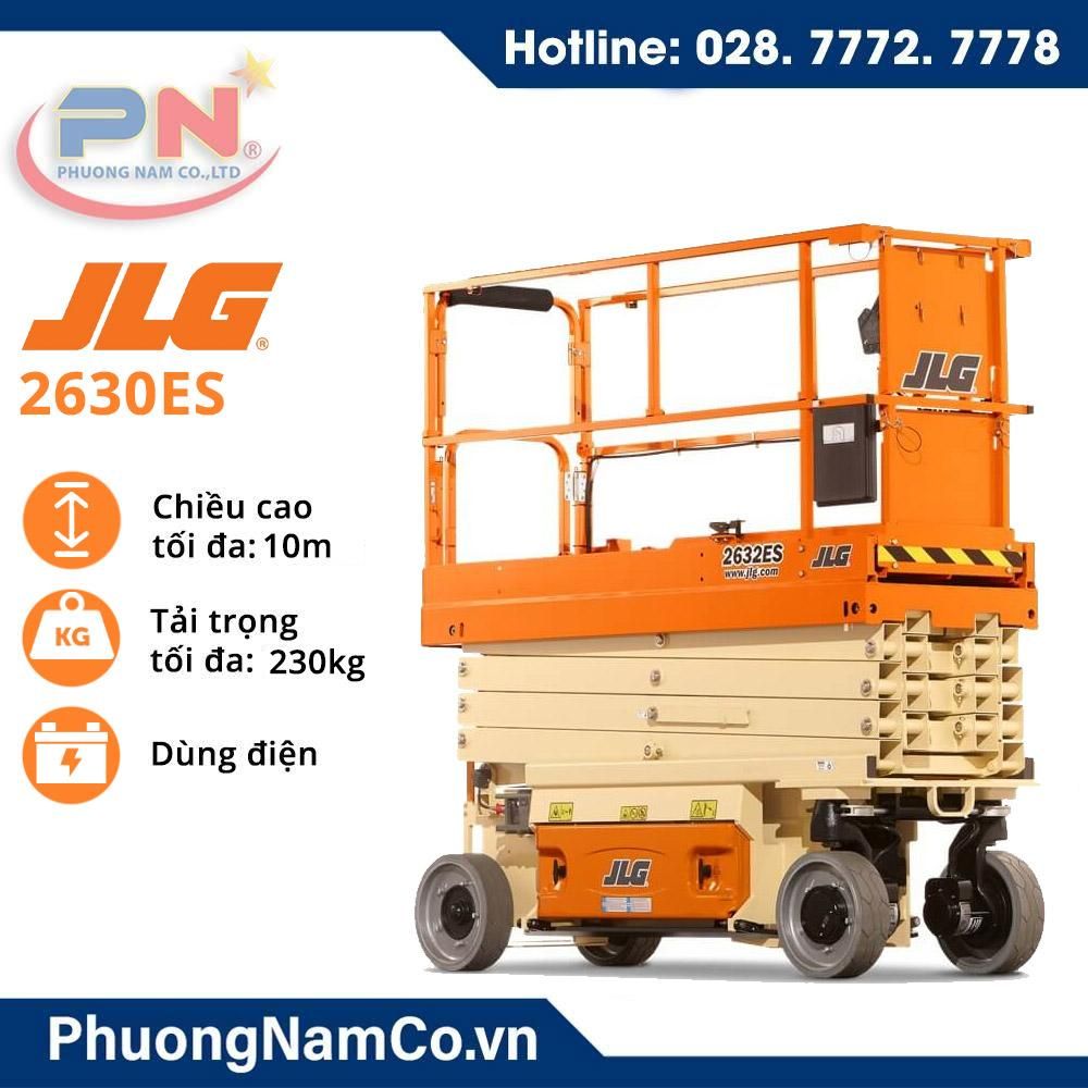 Cho Thuê Xe Nâng Người Tự Hành Dạng Cắt Kéo JLG 2630ES