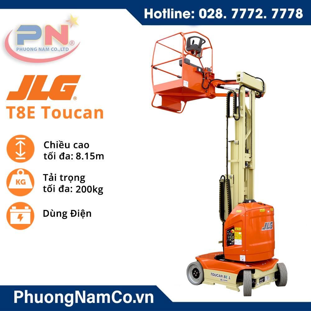 Cho Thuê Xe Nâng Người 8M JLG T8E Toucan