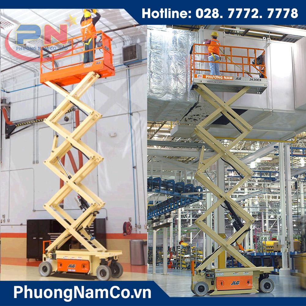 Cho Thuê Xe Nâng Người Tự Hành Dạng Cắt Kéo JLG 2630ES