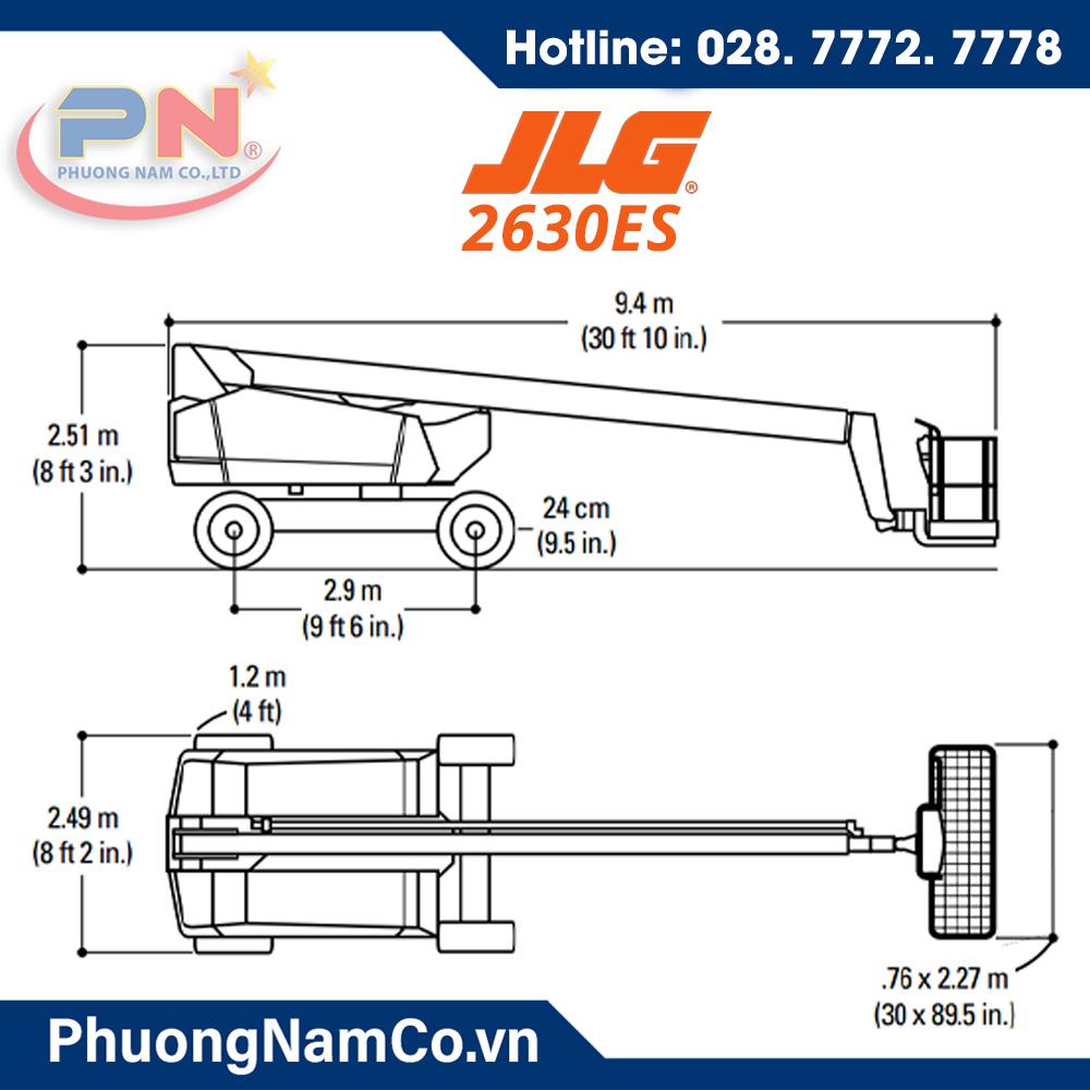 Cho Thuê Xe Nâng Người Cần Thẳng 20m JLG 18RS