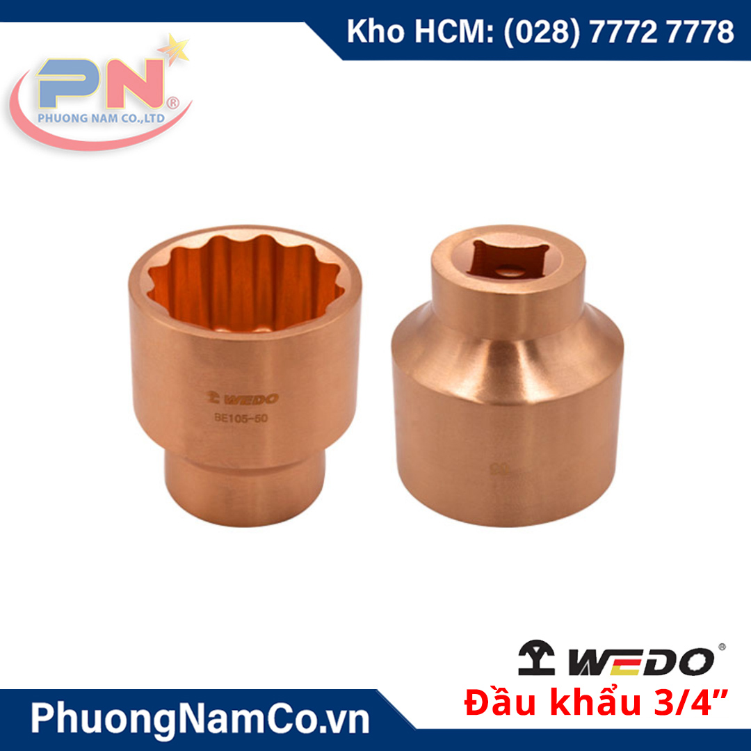 Đầu Tuýp Chống Cháy Nổ 3/4'' 12 Cạnh