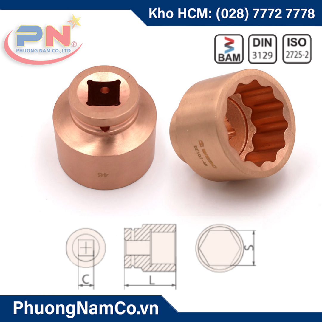 Đầu Tuýp -  Khẩu Chống Cháy Nổ 3/4'' - Dùng Cho Máy