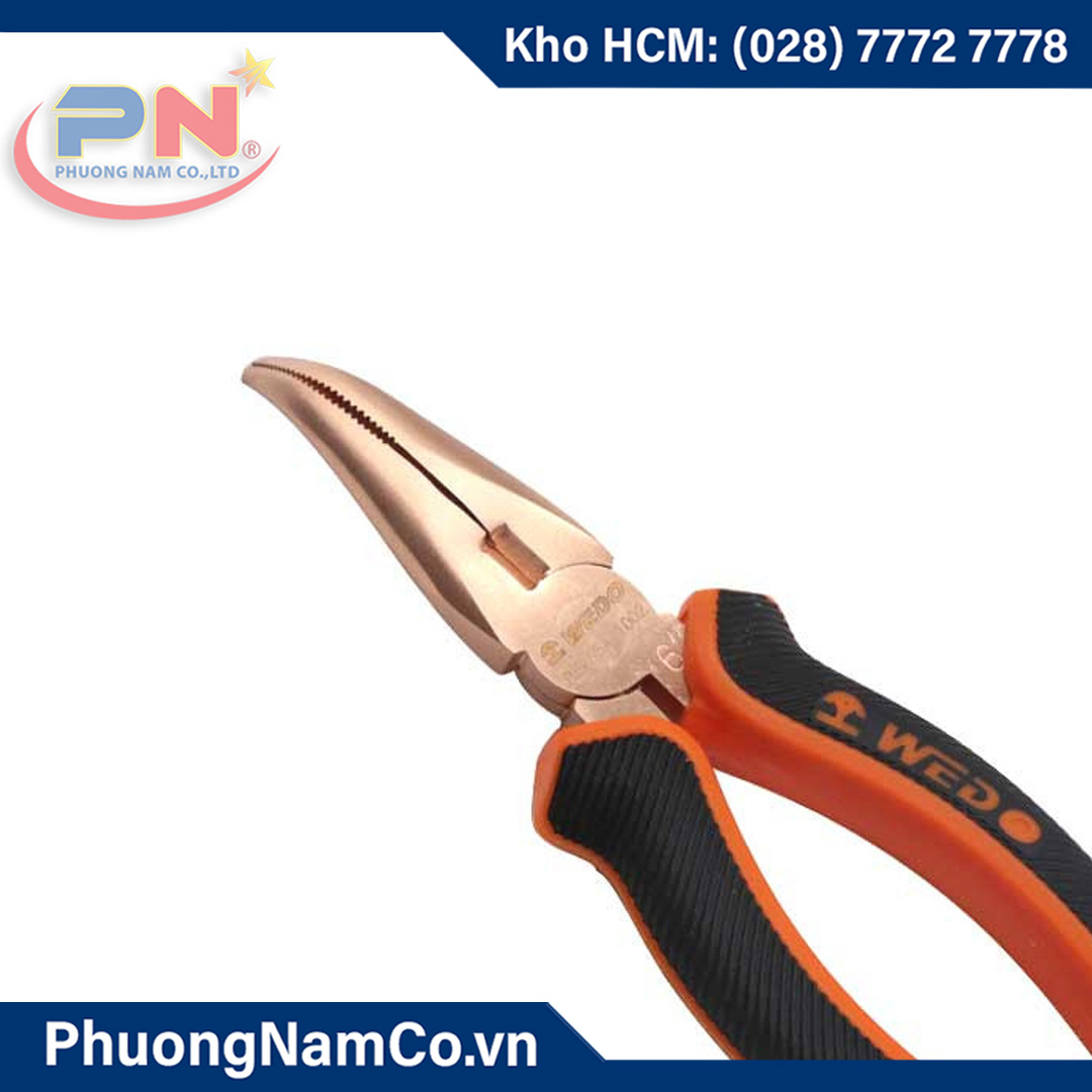 Kìm Mỏ Nhọn Đầu Cong 45 Độ Chống Cháy Nổ