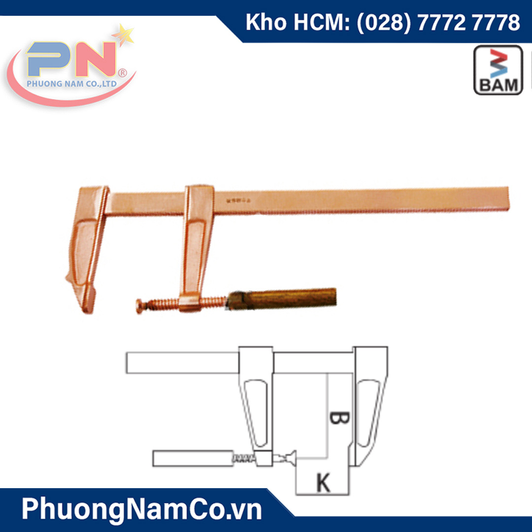 Cảo Kẹp Chữ F Chống Cháy Nổ