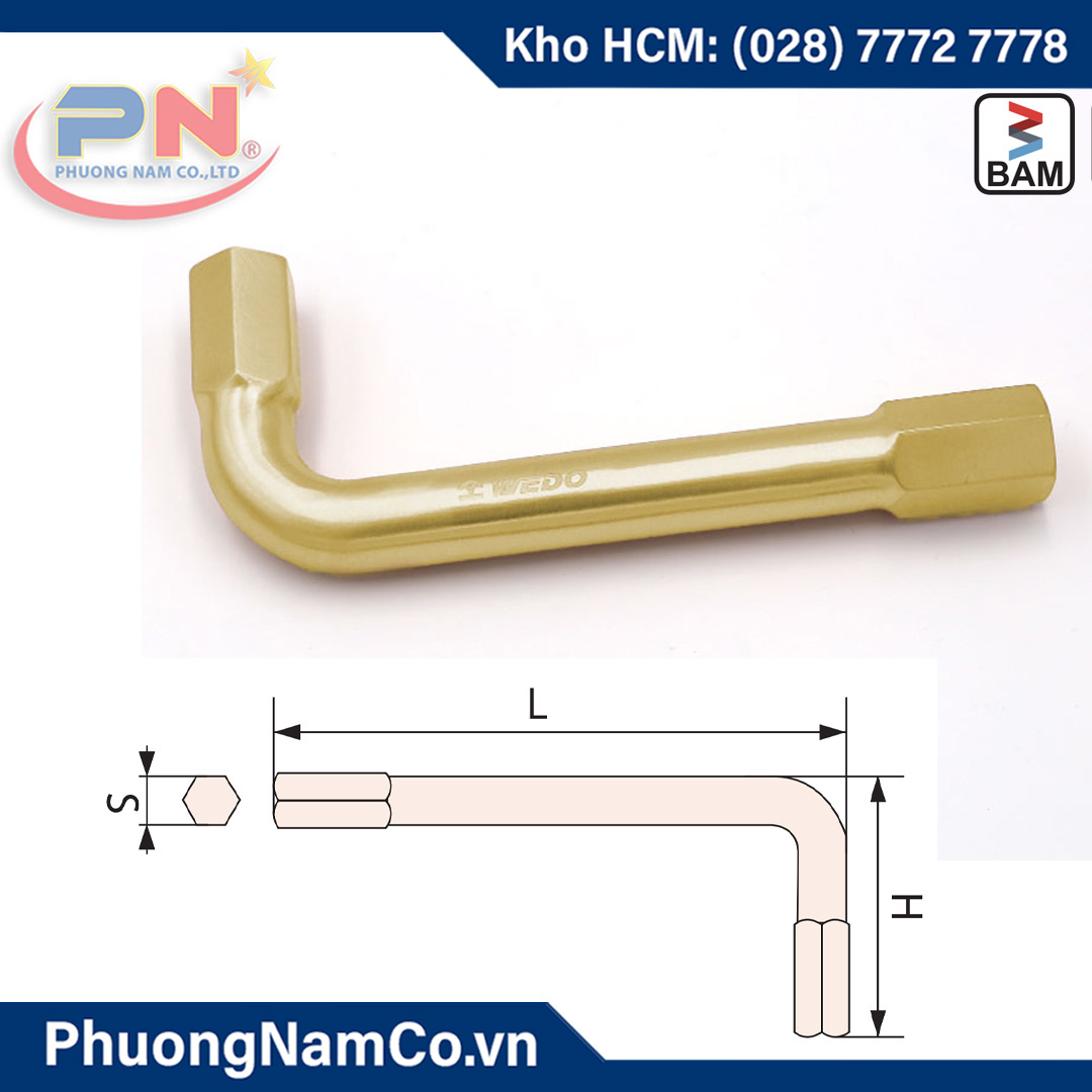 Khóa Lục Giác Chìm Chữ L Chống Cháy Nổ Al-Br