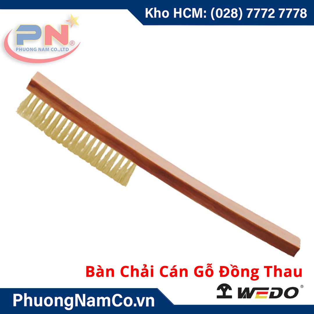 Bàn Chải Cán Gỗ Đồng Thau