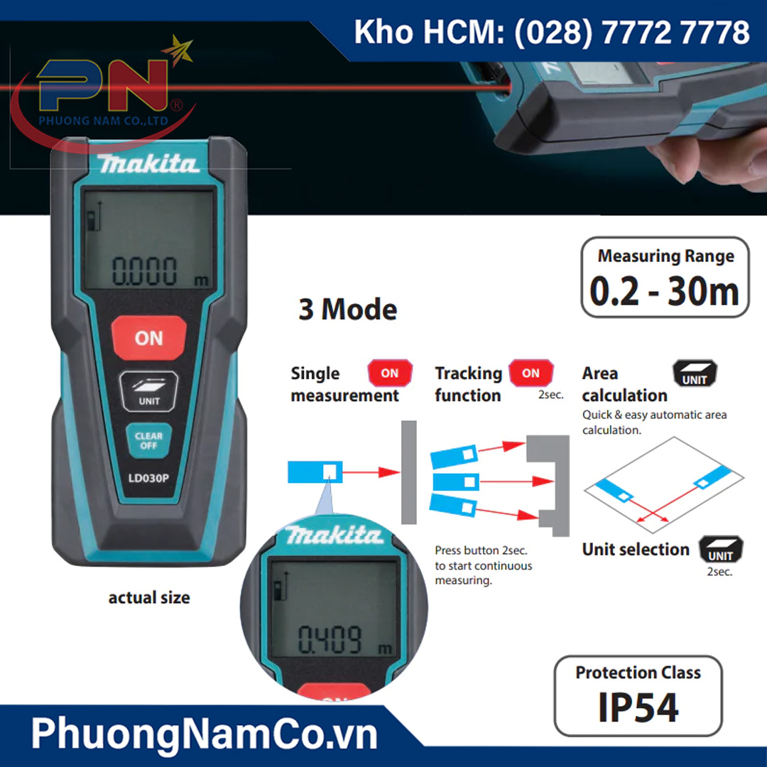 Máy Đo Khoảng Cách Laser Makita LD030P