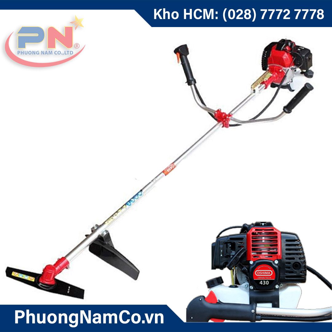 Máy Cắt Cỏ Chạy Xăng Oshima 430 Bạc