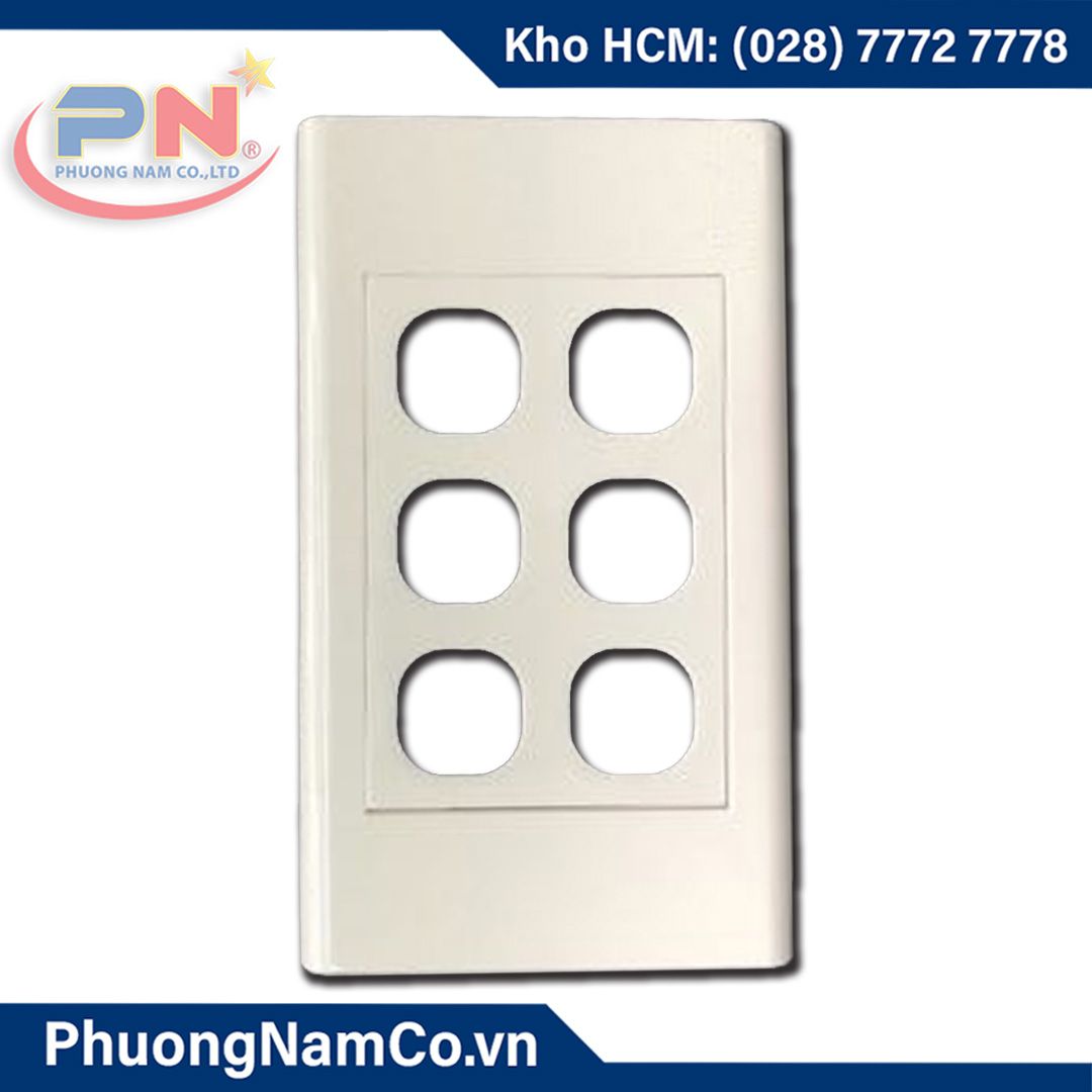 Mặt Nạ Công Tắc SINO 6 Hạt