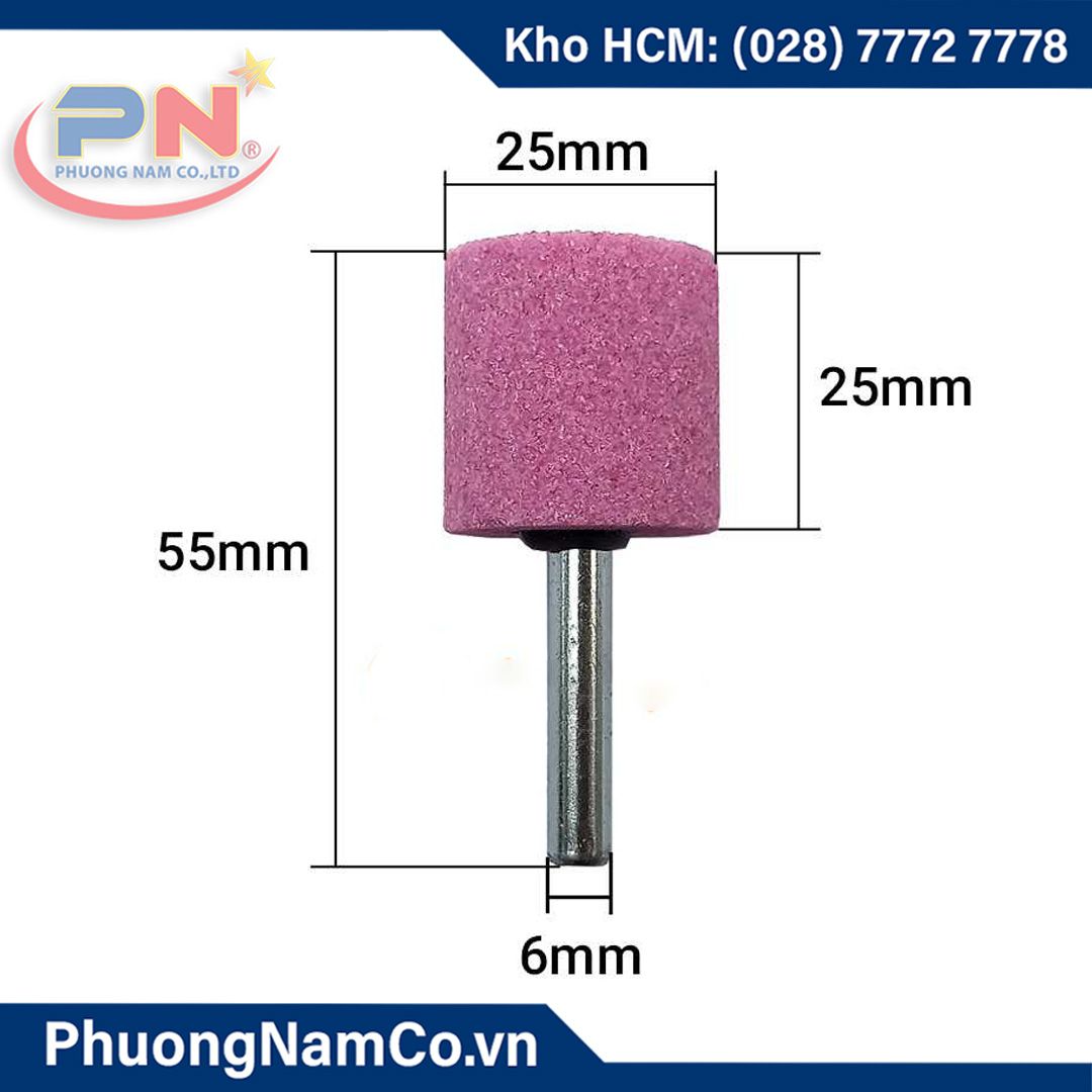 Đá mài hình trụ 6 (D25x25)