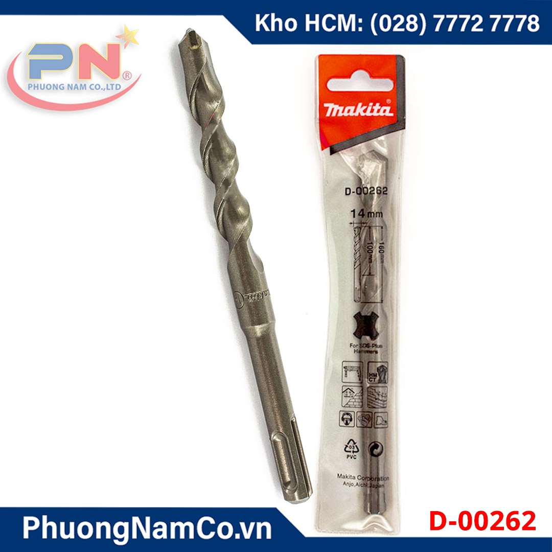 Mũi Khoan Bê Tông Makita (Tốt) 14x160mm