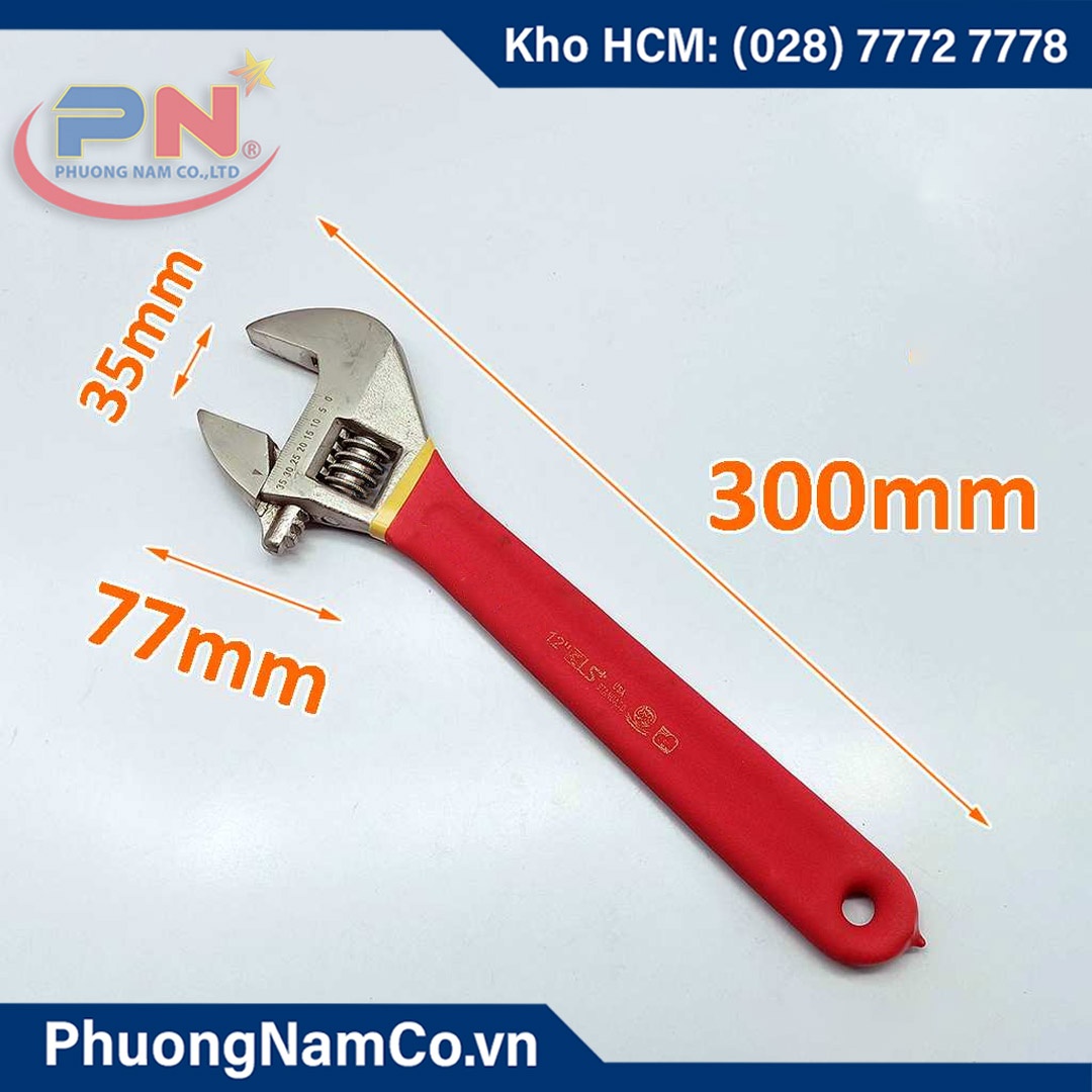 Mỏ Lết Bọc Nhựa Cách Điện Ls+ 12''/200Mm