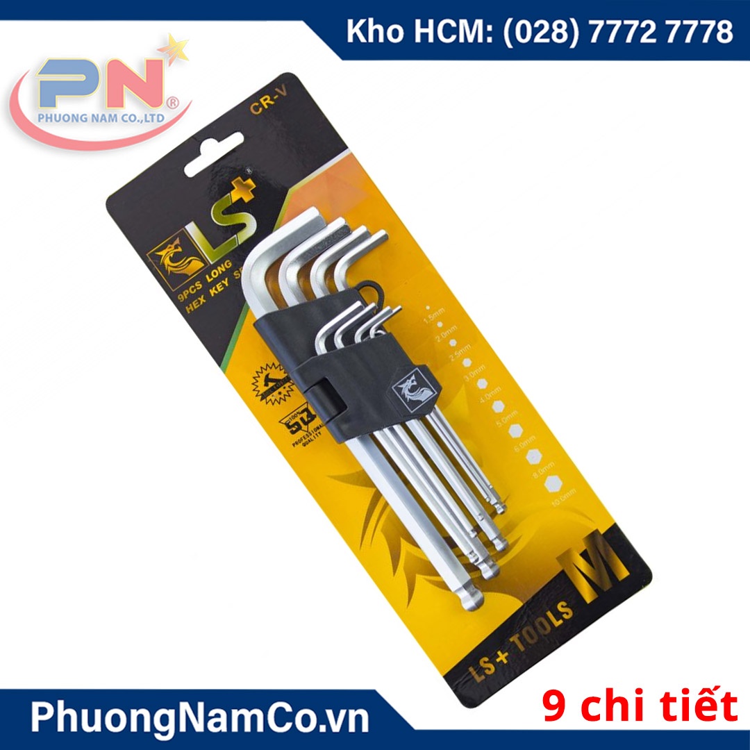 Bộ Lục Giác Đầu Bi Ls+ 9 Món (1.5Mm-10Mm)