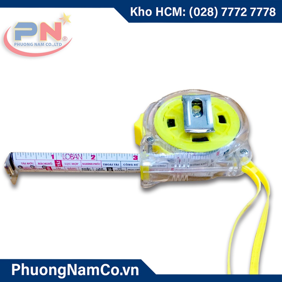 Thước Cuộn Thép 2 Mặt Nhựa Trong LIWIN 5m