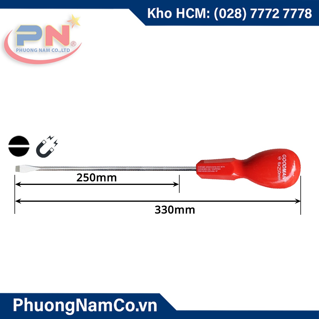 Tua Vít Dẹt Goodman 6x250