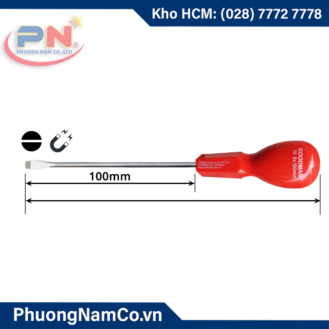 Tua Vít Dẹt GOODMAN 6x100
