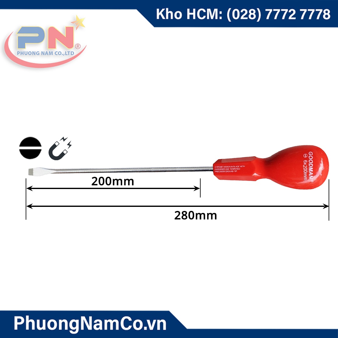 Tua Vít Dẹt GOODMAN 6x200