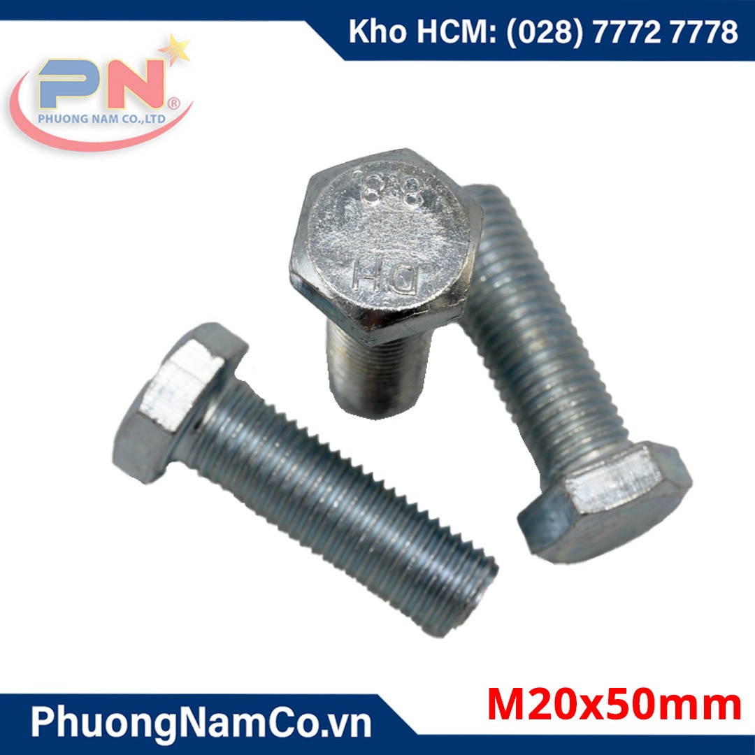 Bulong mạ kẽm M20x50mm