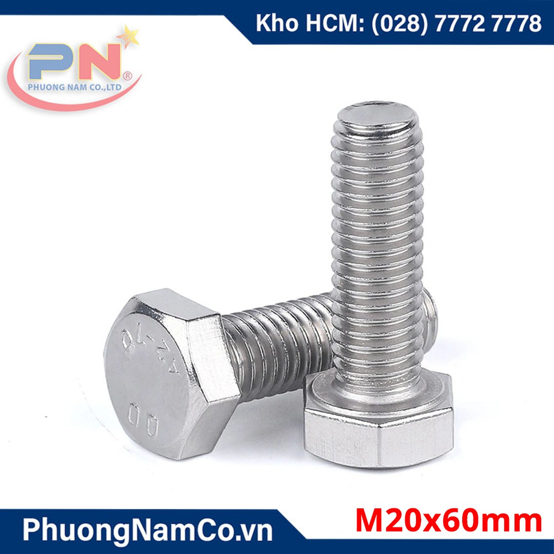 Bulong mạ kẽm M20x60mm