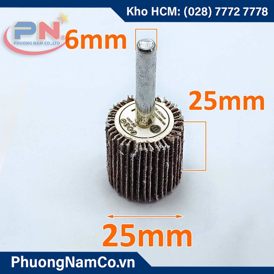 Nhám Xếp Trụ 25x25x6 - Full Độ Nhám