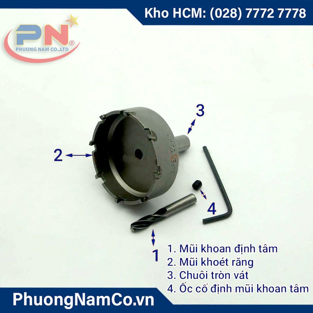 Mũi Khoét Sắt D53