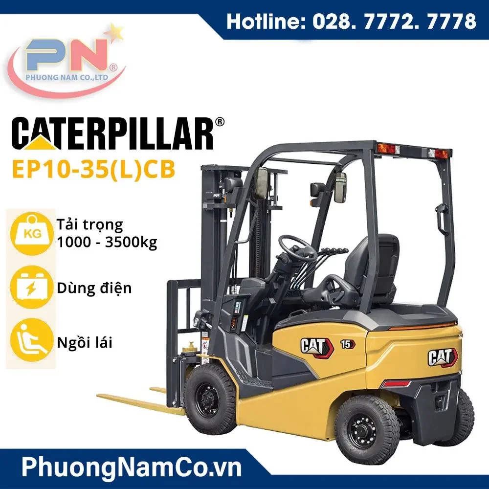 Cho Thuê Xe Nâng Hàng Bằng Điện CAT EP10-35(L)CB